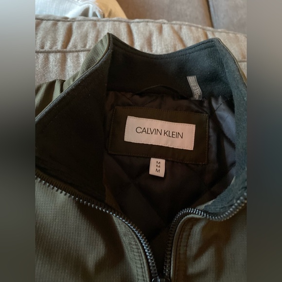 Calvin Klein Green olive green bomber jacket - Picture 2 of 9